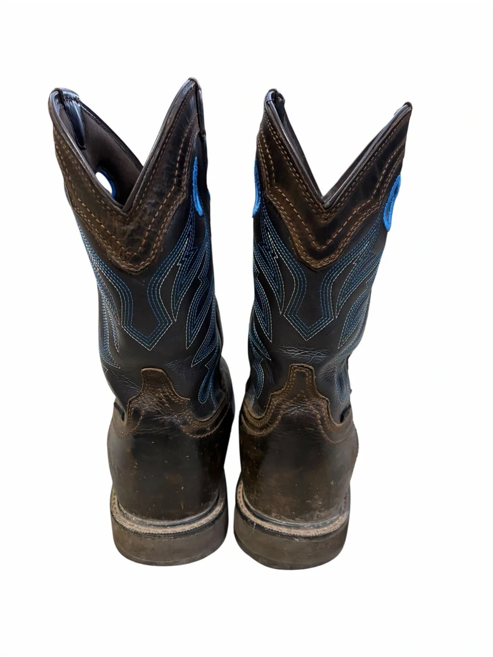 Ariat Groundwork Waterproof Steel Toe Work Boots Mens 9.5D Brown Cowboy